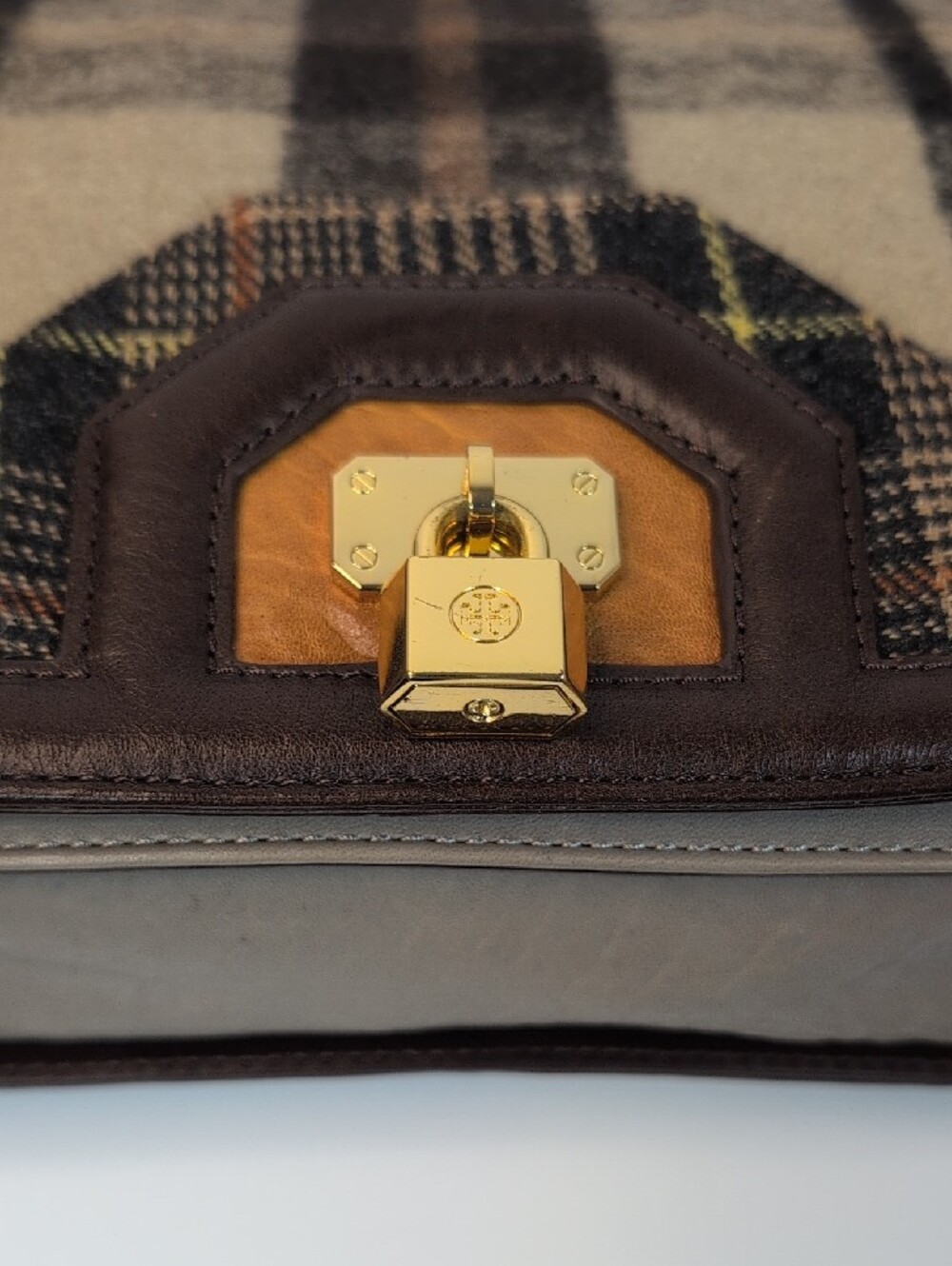 Tory Burch Plaid Bond Shoulder Bag - Picture 5 of 14